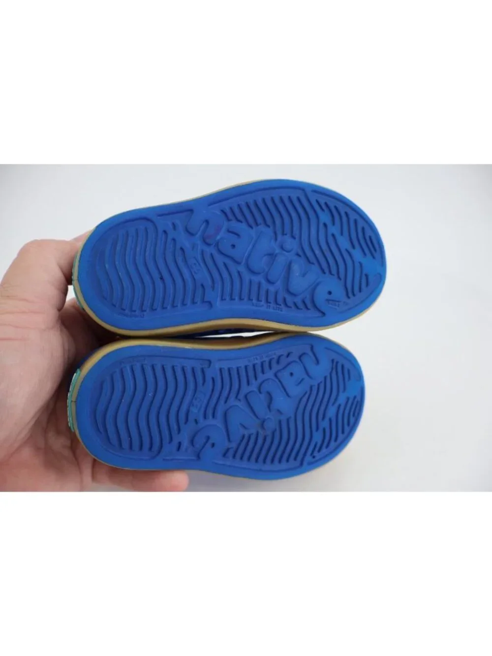 Native Shoes Jefferson Slip On Sneakers Toddler Size 5 Blue Rubber Kids EVA